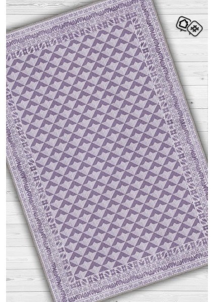 Etnik Desenli Mor Renkli Halı Vintage Bordürlü Halı Geometrik Desenli Dijital Baskı Halı fiyatları