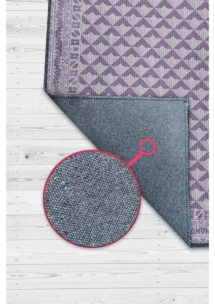 Etnik Desenli Mor Renkli Halı Vintage Bordürlü Halı Geometrik Desenli Dijital Baskı Halı modelleri