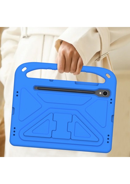 Samsung Galaxy Tab S9 Fe Plus Çocuklar Tablet Kılıfı Için Eva Darbeye Dayanıklı Dropproof Kolu Kickstand Koruyucu Kapak Omuz Askısı ile (Yurt Dışından)