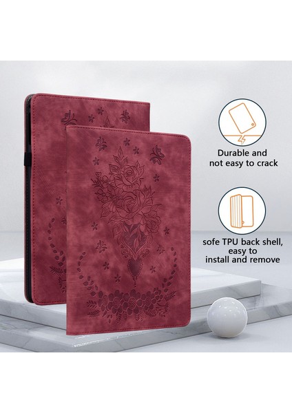Deri Tablet Kılıfı Samsung Galaxy Tab A 8.0 2019 Darbeye Dayanıklı Koruyucu Tablet Kılıfı (Yurt Dışından)