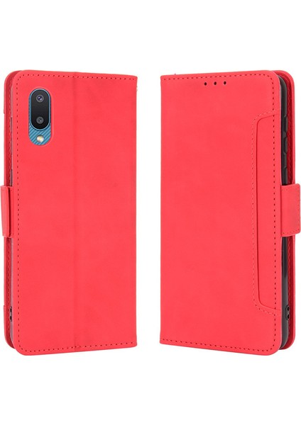 Samsung Galaxy A02 / Galaxy M02 Kart Yuvalı Deri Cüzdan Telefon Kılıfı (Yurt Dışından)