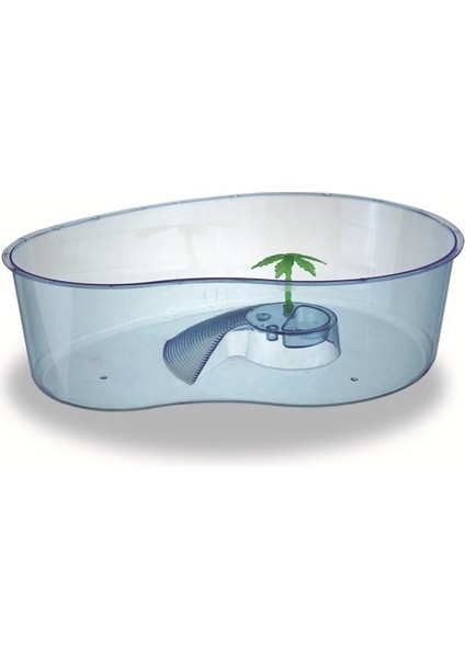 Tisert Kaplumbağa Bahçesi Şeffaf 8 x 31,5 x 23 cm