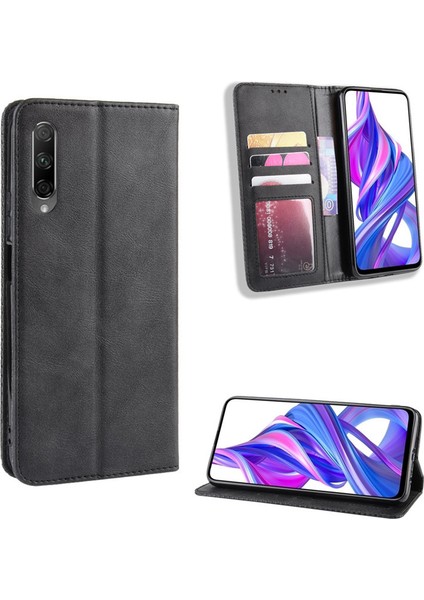 Huawei Honor 9x / 9x Pro Cüzdan Deri Flip Telefon Kılıfı (Yurt Dışından)