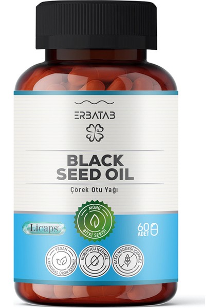 Çörek Otu Yağı Black Seed Oil 60 Kapsül Licaps®