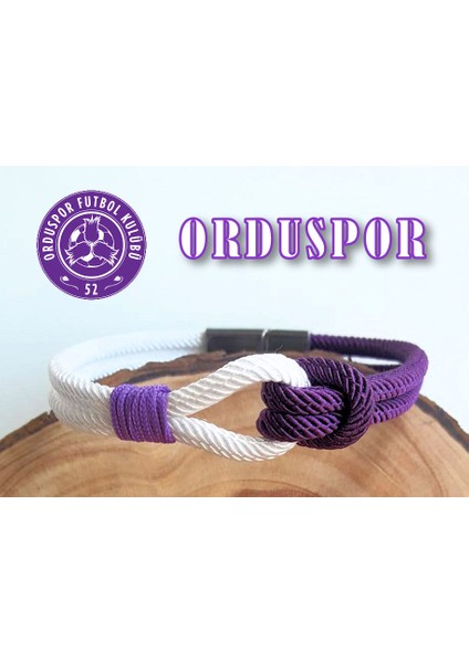 Taraftar Bileklik Orduspor Magnet Kapama Tao Düğüm 18/19/20/21/22 Cm.