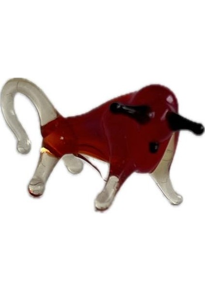 El Yapımı Mini Murano Cam Boğa Biblo A151-06