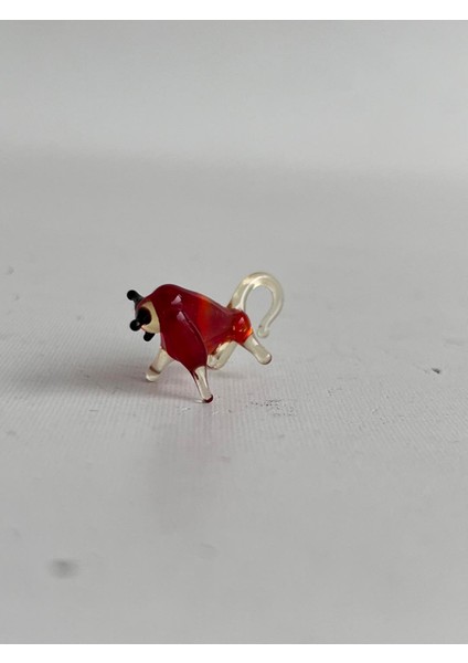 El Yapımı Mini Murano Cam Boğa Biblo A151-06