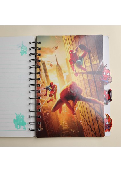 Piraye Gift Spider-Man  Örümcek Adam  3 Boyutlu  Defter Ayraçlı