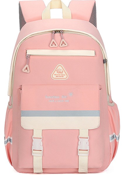 Love Home Schoolbag Kadın Ilkokul Öğrencileri Sınıflar 3 Ila 5 ve 6 Çok Katmanlı Eşleştirme Sırt Büyük Kapasiteli Lise Öğrencisi Sırt Çantası (Yurt Dışından)