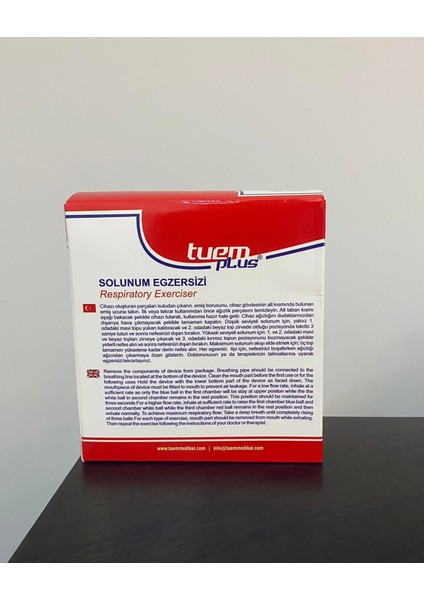 Triflo Solunum Egzersiz Cihazı 3 Top Üfleme Topu Nefes Egzersizi indirimleri