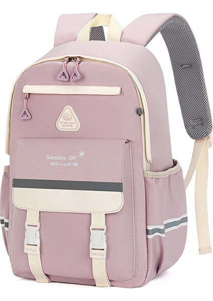 Love Home Schoolbag Kadın Ilkokul Öğrencileri Sınıflar 3 Ila 5 ve 6 Çok Katmanlı Eşleştirme Sırt Büyük Kapasiteli Lise Öğrencisi Sırt Çantası (Yurt Dışından)