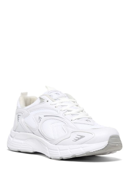 Unisex Beyaz Faylon Taban Rahat Kalıp Unisex Ayakkabı
