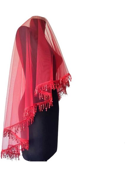 Bordo Gelin Duvağı Seti, Düğün Yüz Örtüsü, Kına Gecesi Nikah Duvak Kuşak Gelin Mendili fırsatları