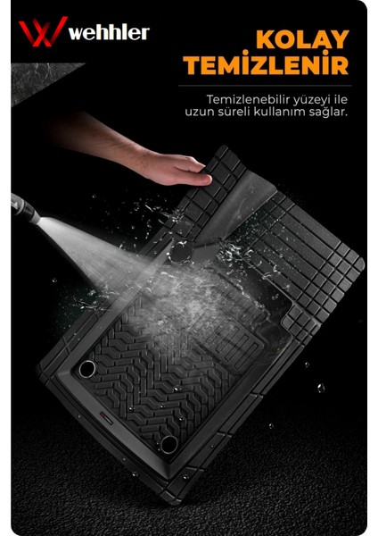 Peugeot 408 1.2 Puretech Allure Benzinli Otomatik 2023 Derin Havuzlu Yumuşak Siyah Üniversal Paspas Seti fırsatları