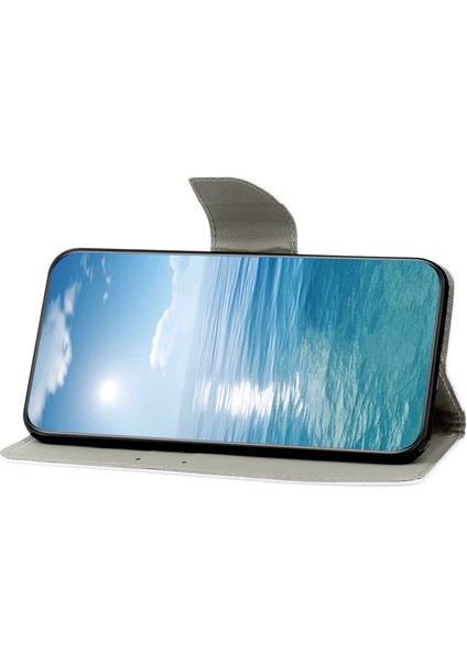 Samsung Galaxy S24+ Pu Deri Desen Baskı Stand Kapağı (Yurt Dışından)