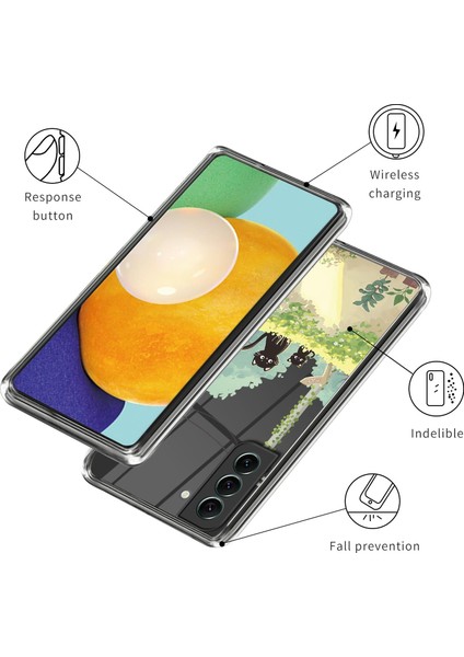 Samsung Galaxy S24+ Tpu Case Anti-Çizelge Desen Baskı Telefon Kapağı (Yurt Dışından)