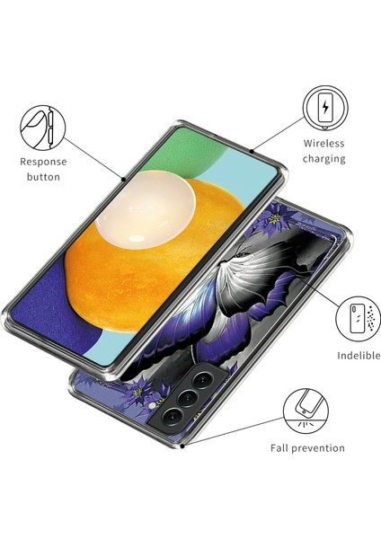 Samsung Galaxy S24+ Tpu Vaka Deseni Baskı Önleme Önleyici Kapak (Yurt Dışından)