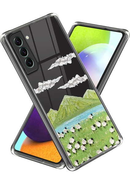 Samsung Galaxy S24+ Tpu Case Anti-Çizelge Desen Baskı Telefon Kapağı (Yurt Dışından)