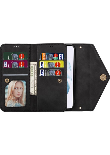 Samsung Galaxy S24+ Kısa + Uzun Kayışlı Cilt Dokunuşu Cep Telefonu Kılıfları (Yurt Dışından)