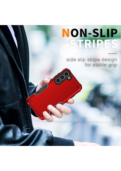 Samsung Galaxy S24+ Shockproof Cover Slip Anti-Slip S Geliştirilmiş Köşe (Yurt Dışından) fırsatları