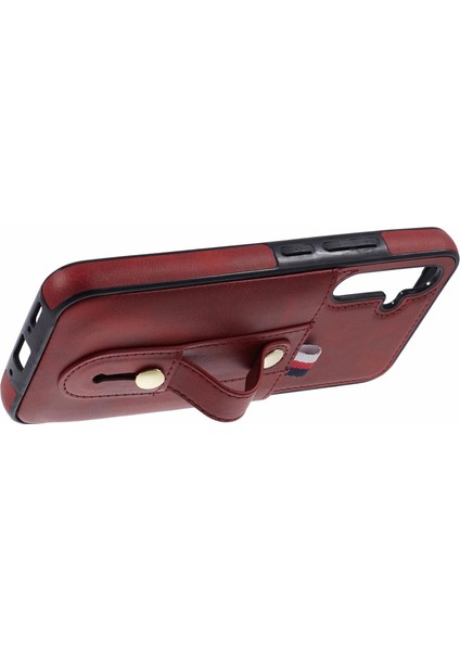 Samsung Galaxy S24+ Retro Pu Deri Kaplamalı Tpu Kart Yuvalı Arka Kapak (Yurt Dışından) fırsatları