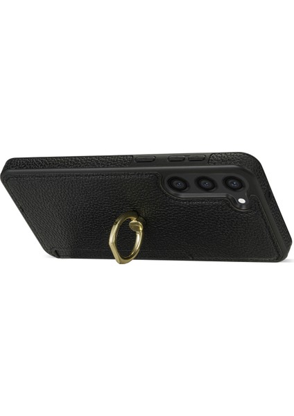 Samsung Galaxy S24+ Kart Tutucu Deri+ Tpu Ring Kickstand Cover (Yurt Dışından) fiyatları