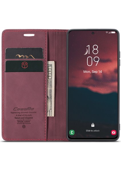 Samsung Galaxy S24+ Pu Deri Cüzdan Cep Telefonu Koruyucusu (Yurt Dışından)