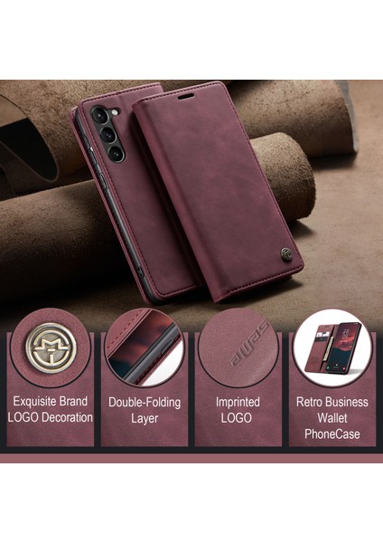 Samsung Galaxy S24+ Pu Deri Cüzdan Cep Telefonu Koruyucusu (Yurt Dışından) fırsatları