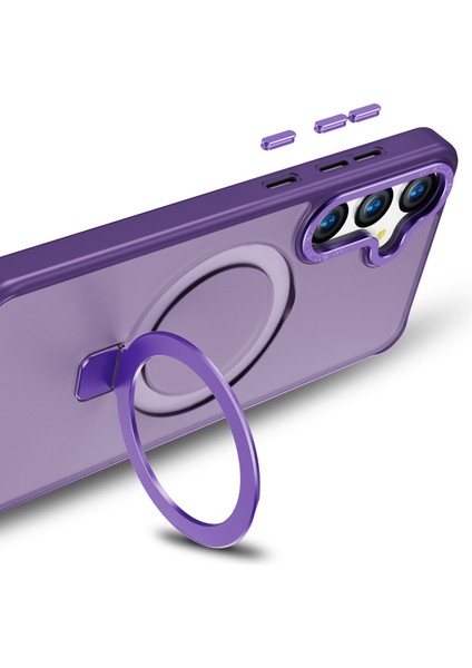Samsung Galaxy S24+ Anti-Drop Tpu+ Pc Kickstand Telefon Kapağı Magsafe ile Uyumlu (Yurt Dışından) modelleri