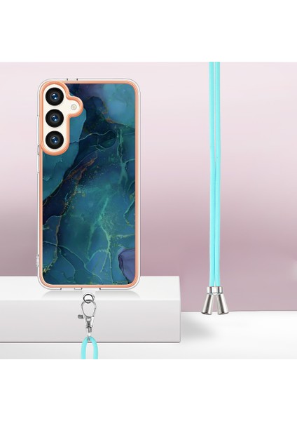 Samsung Galaxy S24+ Crossbody Case Mermer Tpu Telefon Kapağı (Yurt Dışından) modelleri
