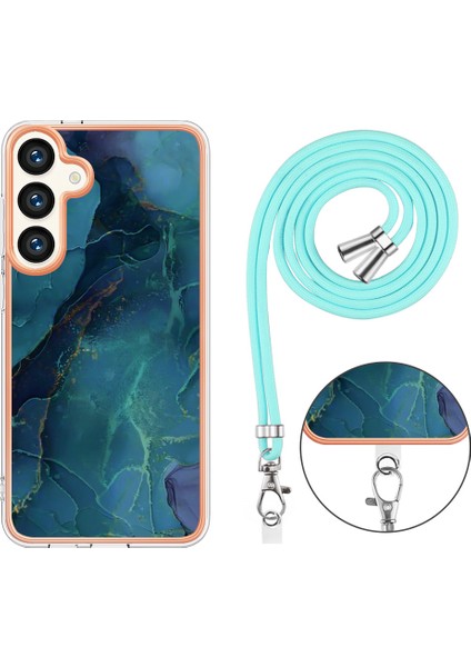 Samsung Galaxy S24+ Crossbody Case Mermer Tpu Telefon Kapağı (Yurt Dışından) fırsatları