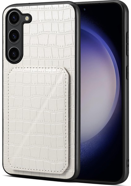 Samsung Galaxy S24 Cep Telefonu Kılıfı Gizli Kart Tutucu Deri+Pc+Tpu Kapak (Yurt Dışından)