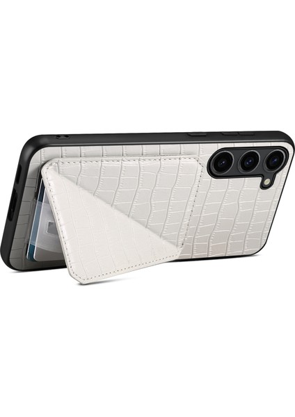 Samsung Galaxy S24 Cep Telefonu Kılıfı Gizli Kart Tutucu Deri+Pc+Tpu Kapak (Yurt Dışından) fırsatları