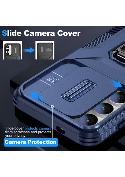 Samsung Galaxy S24 Kickstand Pc+Tpu Telefon Kapağı Desteği Manyetik Araba Montajı (Yurt Dışından) modelleri