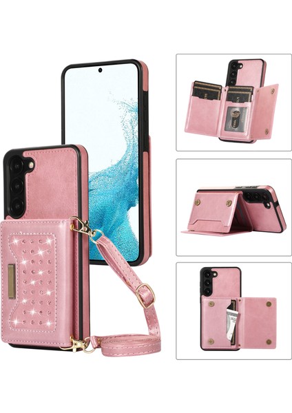 Samsung Galaxy S24+ Cüzdan Rfıd Engelleyen Telefon Kickstand Cover (Yurt Dışından)