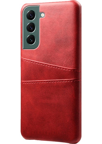 Samsung Galaxy S24+ Cep Telefonu Kılıfı Pu+ Sert Pc Ön Çizgiye Karşı Kart Tutucu Arka Kabuk (Yurt Dışından)
