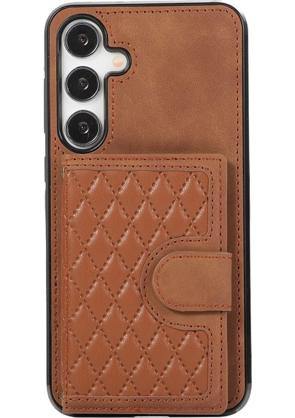 Samsung Galaxy S24+ Grid Straps ile Baskalı Kickstand Telefon Kapağı (Yurt Dışından) indirimleri