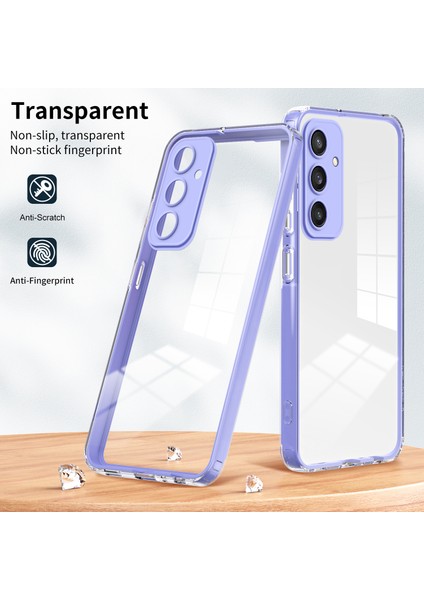 Samsung Galaxy S24+ Renkli Çerçeve Şeffaf Telefon Kapağı (Yurt Dışından) fırsatları