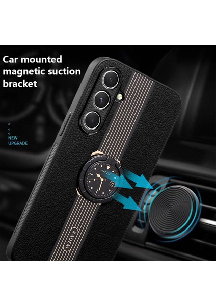 Samsung Galaxy S24+ Elektrokaplatma Yüzüğü Kickstand Anti-Cratch Telefon Kapağı (Yurt Dışından) fiyatları