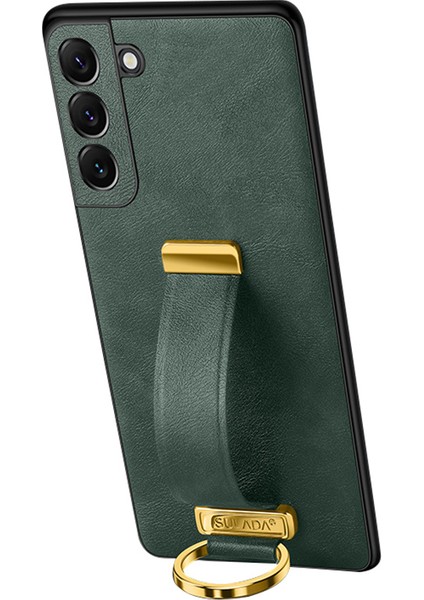 Samsung Galaxy S24+ Deri+Pc+Tpu Çılgın At Telefonu Geri Kabuk (Yurt Dışından)
