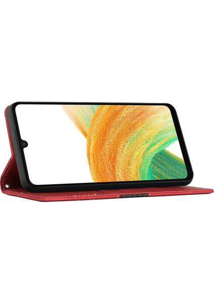Samsung Galaxy S24 Slim-Fit Pu Deri Telefon Kılıfı Stand Telefon Kapak Cüzdanı Kayış (Yurt Dışından) fırsatları