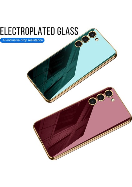 Samsung Galaxy S24 Telefon Kılıfı Temperlenmiş Cam+Pc+Tpu Elektrokaplatma Kenar Geri Kapak (Yurt Dışından) indirimleri