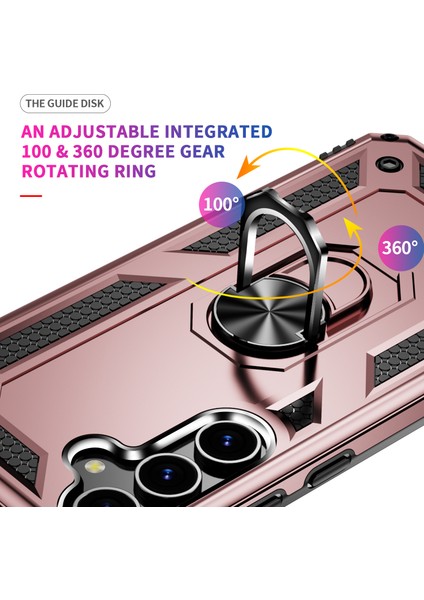 Samsung Galaxy S24+ Tpu+ Pc Telefon Kapağı Ring Kickstand ile (Yurt Dışından) modelleri