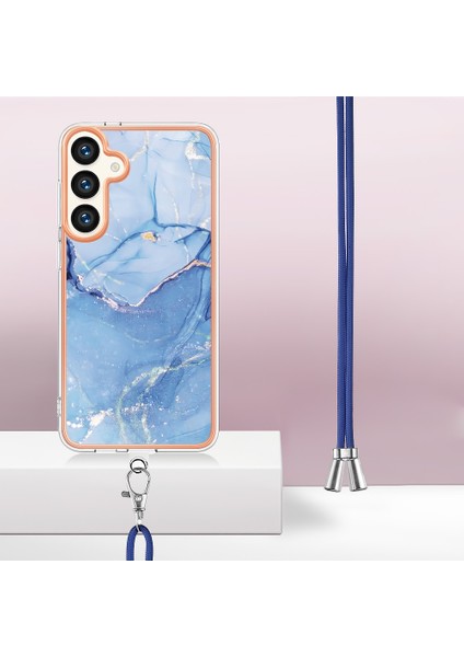 Samsung Galaxy S24+ Crossbody Case Mermer Tpu Telefon Kapağı (Yurt Dışından) modelleri