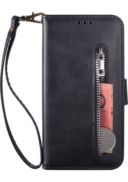 Samsung Galaxy S24+ Cüzdan Standı ile Zipper Cep Deri Kapağı (Yurt Dışından) fırsatları