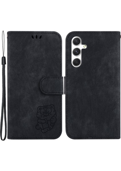 Samsung Galaxy S24+ Baskılı Tasarım Pu Deri Telefon Kapağı Manyetik Cüzdan (Yurt Dışından)
