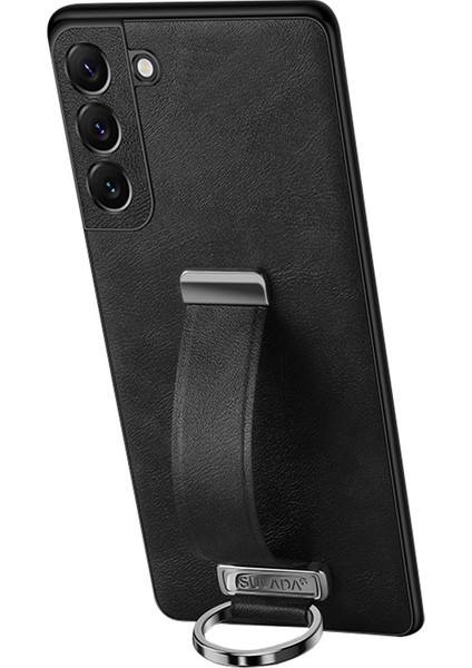 Samsung Galaxy S24+ Deri+Pc+Tpu Çılgın At Telefonu Geri Kabuk (Yurt Dışından)