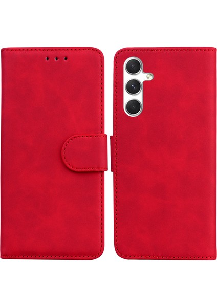Samsung Galaxy S24+ Pu Deri Mobil Kapak Manyetik Telefon Kabuğu Cüzdanı (Yurt Dışından)