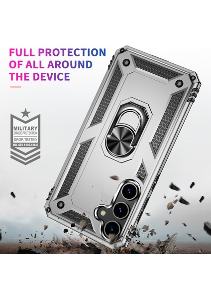 Samsung Galaxy S24+ Tpu+ Pc Telefon Kapağı Ring Kickstand ile (Yurt Dışından) fiyatları