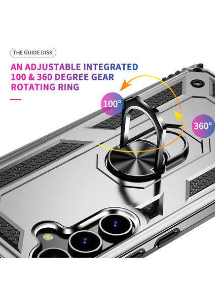 Samsung Galaxy S24+ Tpu+ Pc Telefon Kapağı Ring Kickstand ile (Yurt Dışından) modelleri